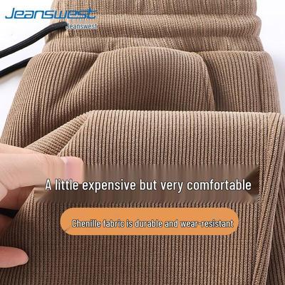 Jeanswest Men's Chenille Loose Straight Leg Casual Pants