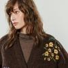 Chuyu Women's Embroidered V-Neck Cardigan Sweater
