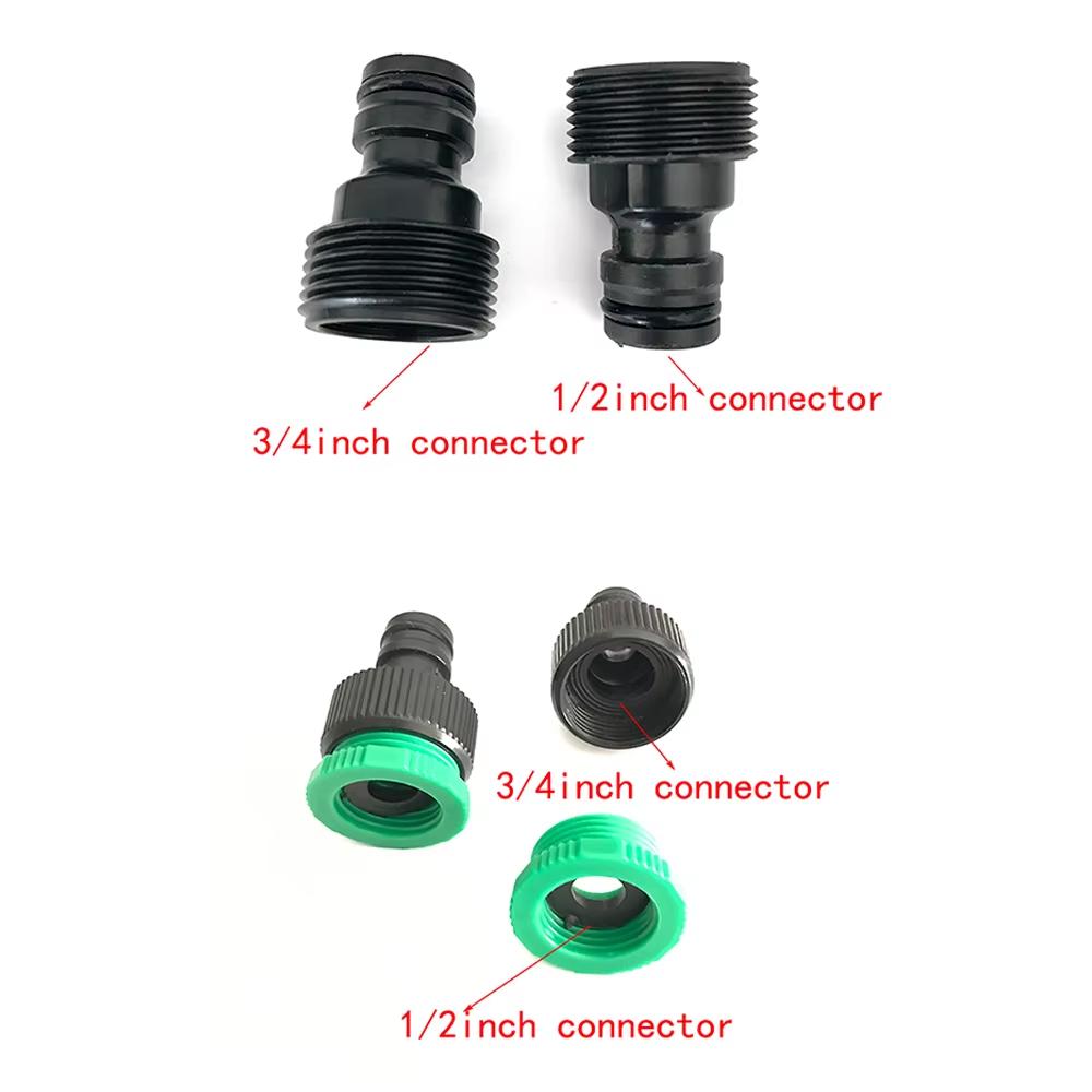 Y-Type Garden Watering Hose Fitting Adapter Extender Kit ABS Quick Coupling 1/2” Inner And Outer Thread for Hose