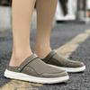 Large Size Mesh Open Back Casual Shoes Half Shoes for Men Mules Closed-toe Loafers Slippers Backless Slides Sandal Slip On Flats