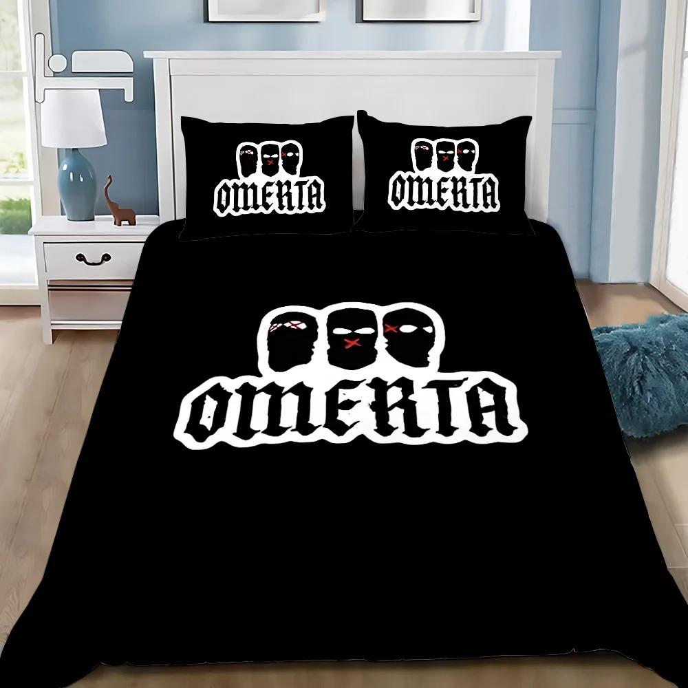 Duvet Cover Pillowcase Bedding Set Adult Boy Omertas M-Maes Girl Bedroom Decoration Children Gift Single Double Large Size