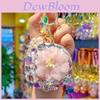 Modern Minimalist Glass Makeup Mirror Keychain With Jewelrystyle Decor For Gift Giving