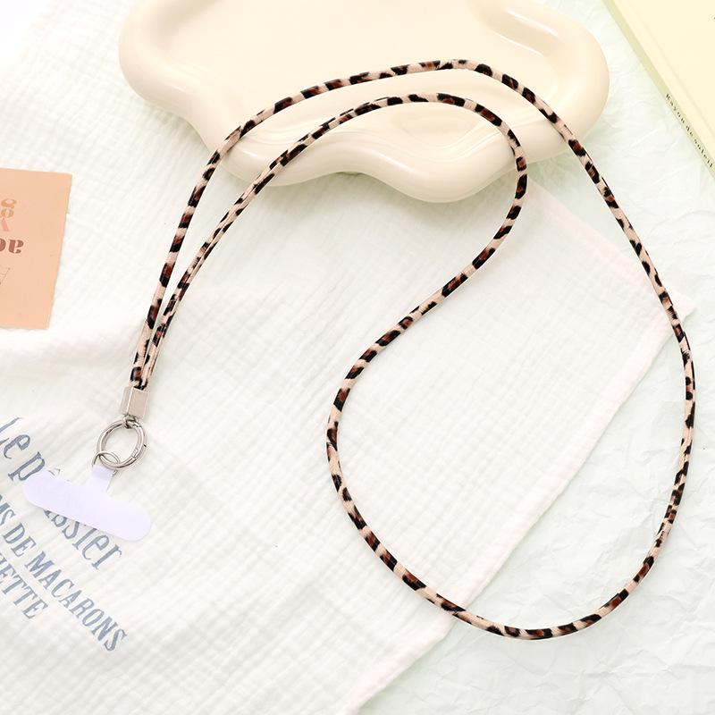 Leopard Print Phone Chain - Versatile Short Lanyard and Crossbody Strap
