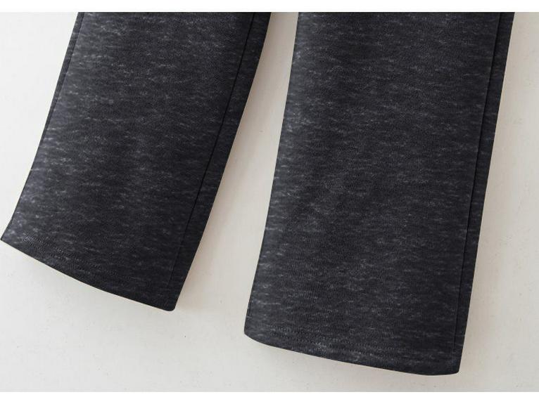 Damen Elegante High-Waist Gerade Hose mit Fleece-Futter für Herbst/Winter 2026