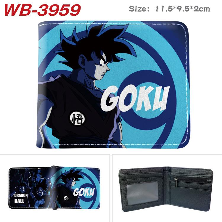 Portfel zapinany na zamek Dragon Ball Z z nadrukiem anime, krótki uchwyt na karty, kolorowa, przenośna portmonetka dla studentów, mężczyzn, kobiet 1 szt.