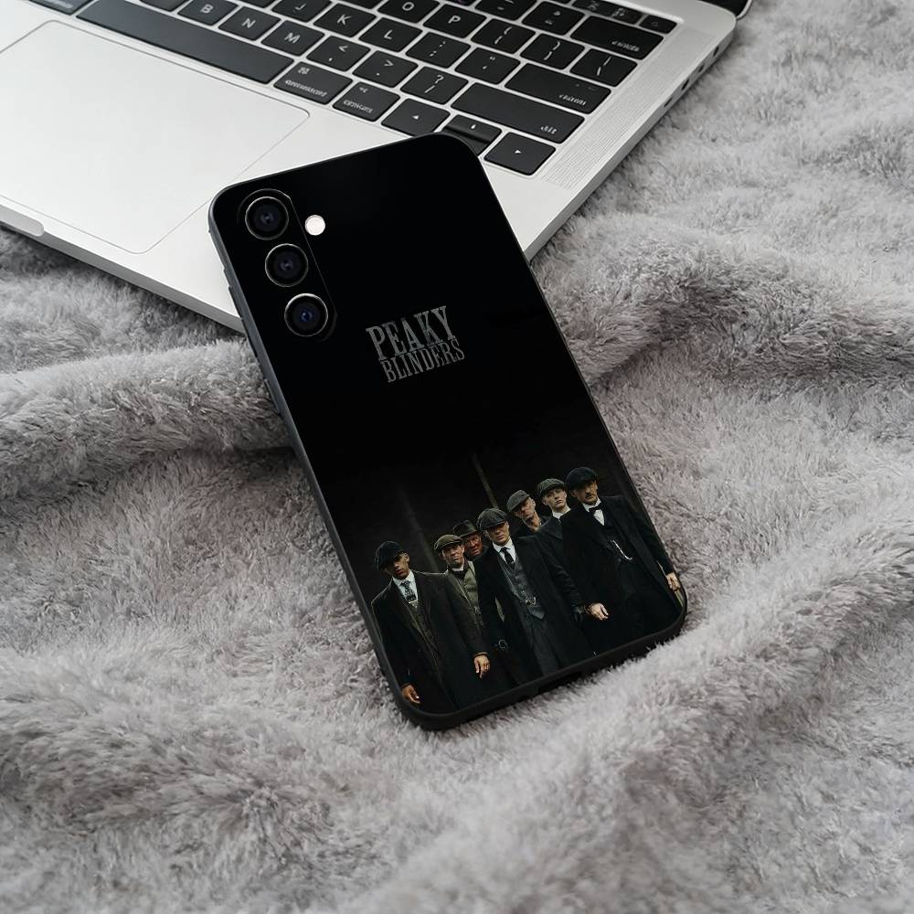 P-Peaky-B- Blinders-movie Black Soft Silicone Phone Case for Samsung Galaxy A73, A71, A72, A70, A53, A52, A51