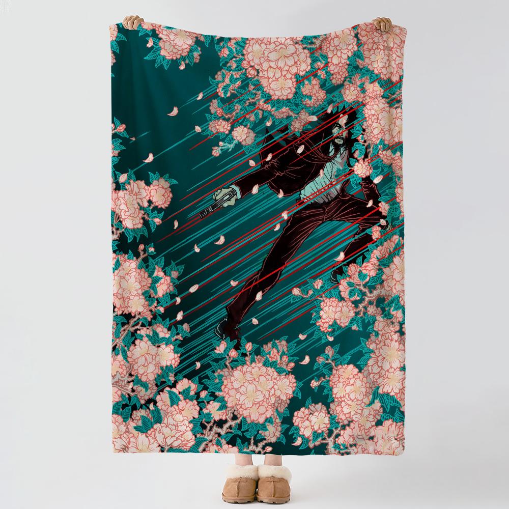 movie J-John Wick-K Throw Thick Comfort Flannel Quilt, Multi-scene Use Indoor Outdoor Daily Nap