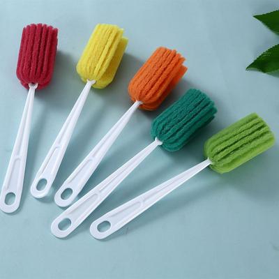 Candy Colored Scouring Pad Cup Brush Hanging Style Long Handle Cleaning Brush Insulated Cup Brush Bottle Brush Dormitory Brush