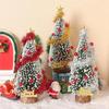 1/12 Dollhouse Mini Christmas Tree Cedar Tree Model Dollhouse Xmas Scene Decor Ornament Doll House Festival Decoration Toys