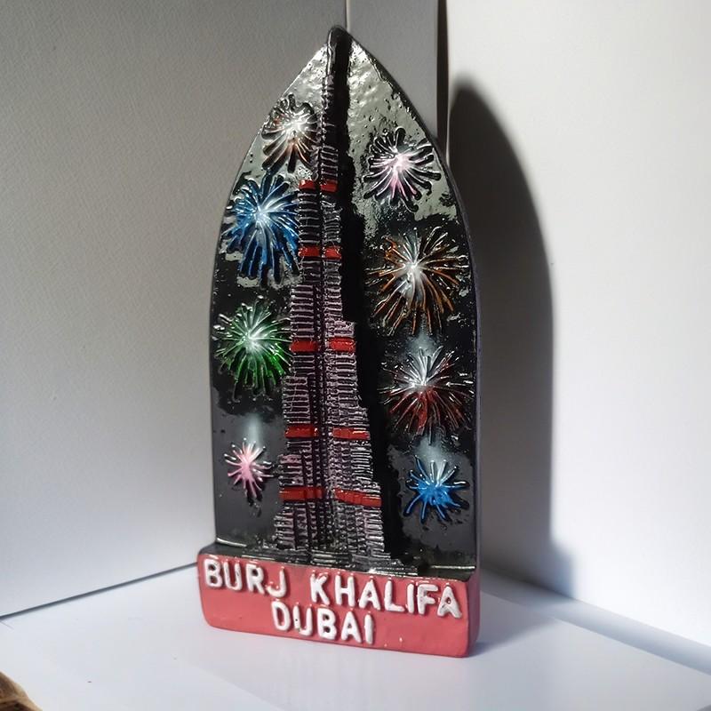 Magneți de frigider Asia Dubai, autocolante 3D pentru frigider, suveniruri turistice, rășină magnetică și obiecte de colecție creative 3D realizate manual