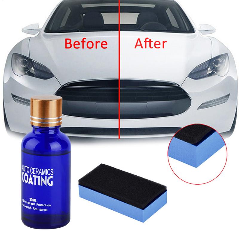30ml 9H Anti-Scratch Auto Ceramic Glass Coat Liquid Hydrophobic Paint Care Polish Super Detailing Coating For Car Styling
