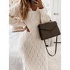 Women's Sexy Long-Sleeve Knit Skirt Sweater - European & American Autumn Style 2022
