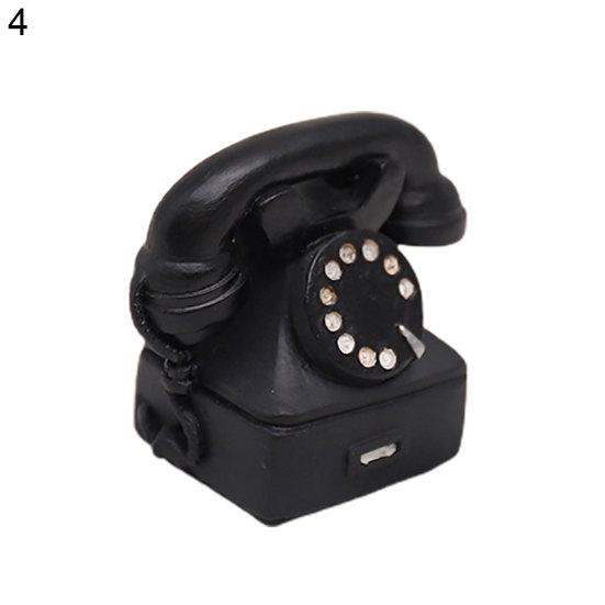 Retro Mini Figuren Display Form Harz Telefon Kamera Schreibmaschine Home Ornament