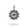 Citrine Floral Pendant, 925 Sterling Silver, Anniversary Gift
