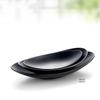 Oval Ring Decoration Black Serving Tray Fruit Candy Dessert Spice Container Food Tray Japanese Style Kitchen Storage Tableware