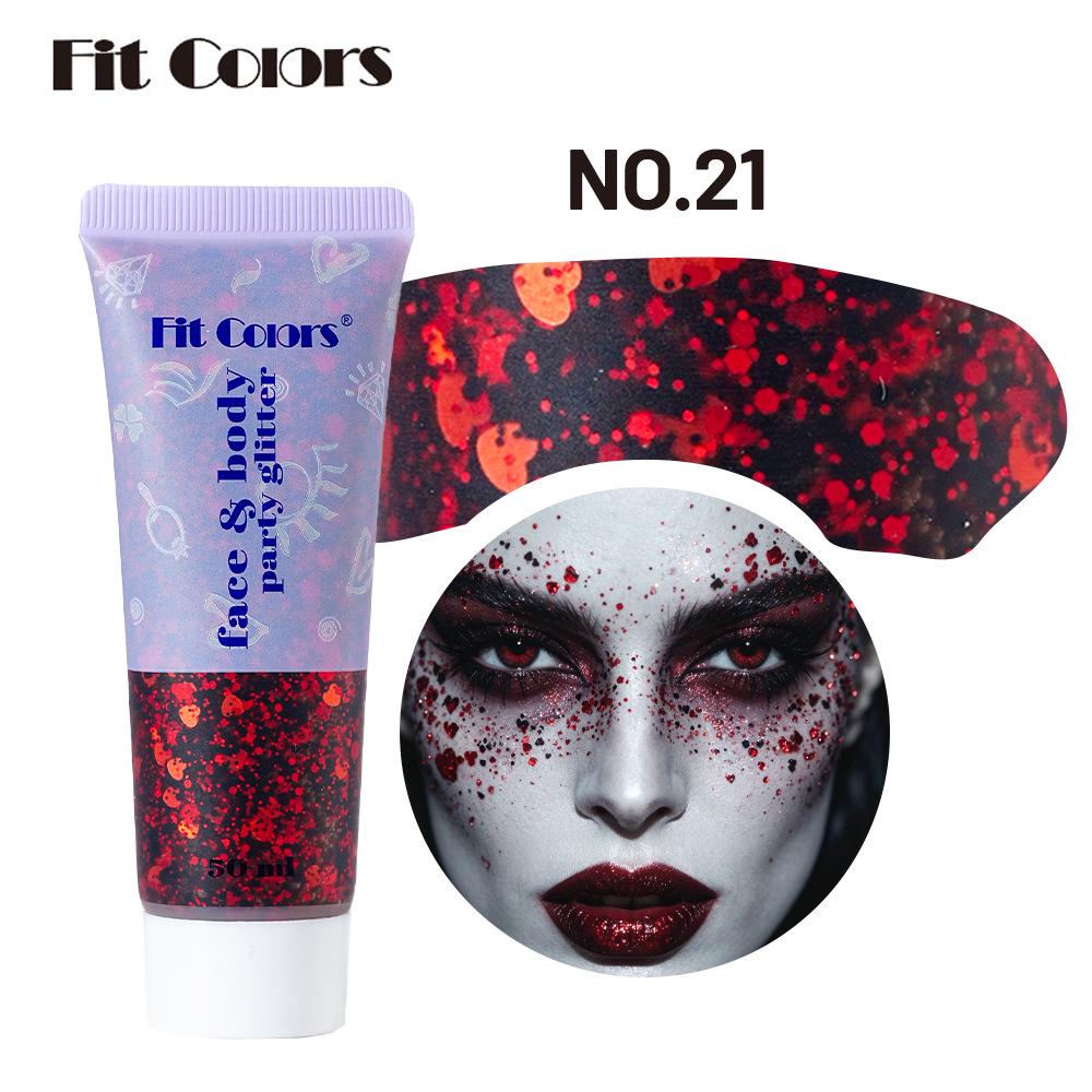 Iridescent Mermaid Scales Sequin Glitter Gel for Face, Body, and Eyes