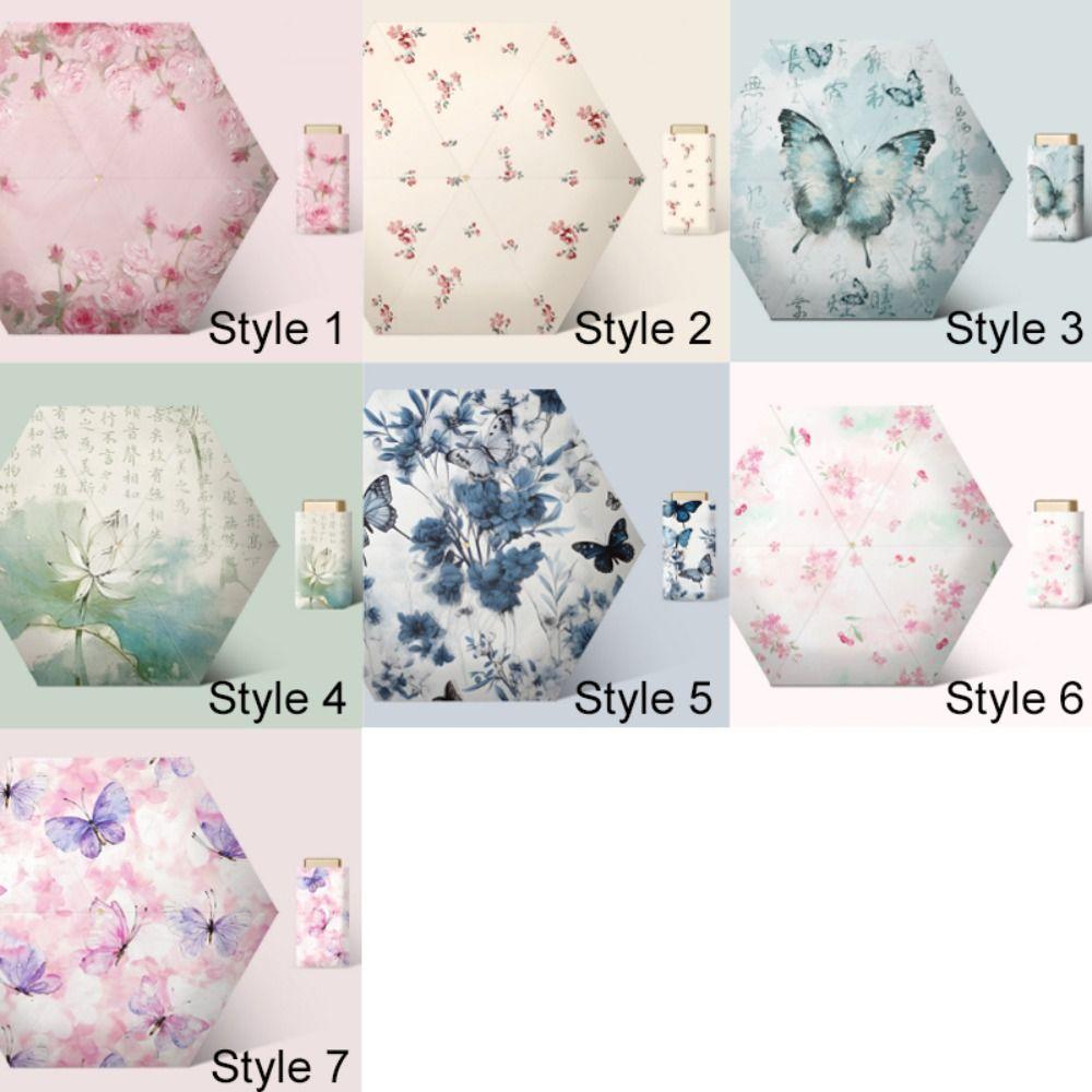 Folding Mini Sun Umbrella Portable Capsule Umbrella Sunshade Pocket Rain Umbrella  Rainy Day