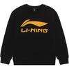 Kids' Basketball Logo Print Round Neck Sweatshirt