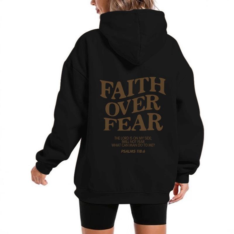 2025 popular men's and women's fleece sweater letter print kangaroo pocket new hooded sweater