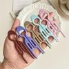 3Pcs/Lot 9cm Plastic U-Shaped Hair Fork For Women Girls Fashion Geometric Hair Sticks Hair Accessories Hairpins Hairstyles