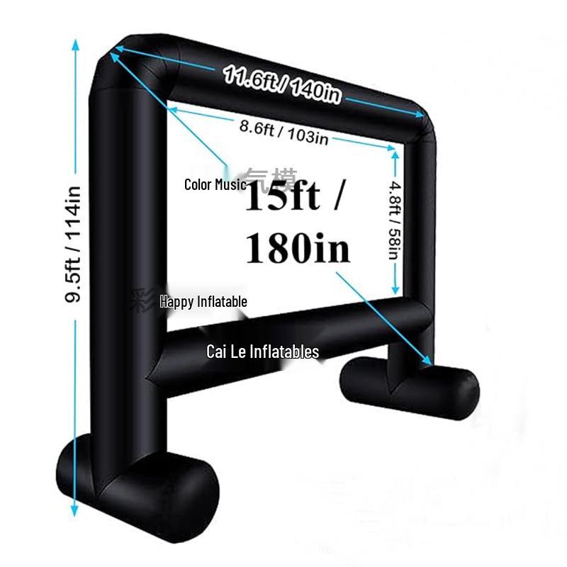 

Великий надувний кіноекран для вулиці - Портативна завіса для домашнього кінотеатру