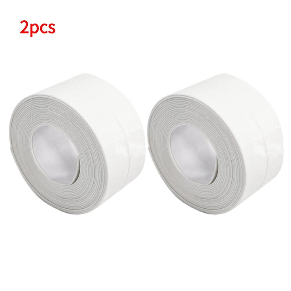 Bathroom Waterproof Wall Stickers Sealing Tapes PVC Adhesive Sealing Strips Sink Edge Tape Sink Bathtub Caulk Tape Home Posters