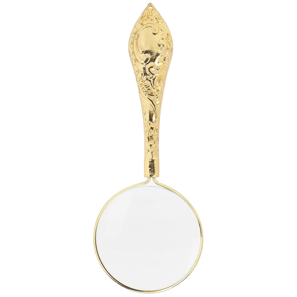 5X 45mm Lupa Ruční Čtecí Lupa Kovová Rukojeť Zvětšovací Sklo