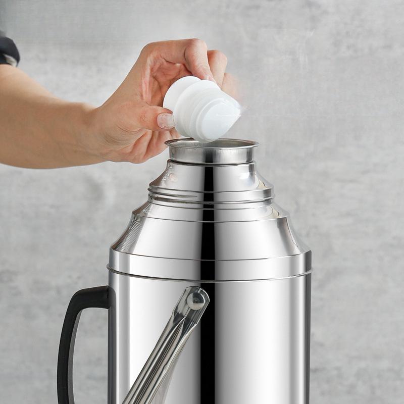 Stainless Steel Insulated Teapot Thermos: Large Capacity Kettle for Dorm or Home