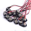 10Pcs I / T Type Cable Battery Holder Clip Snap On Soft Hard Shell Battery Clip Connector 9 Volt Battery Box Battery Holder
