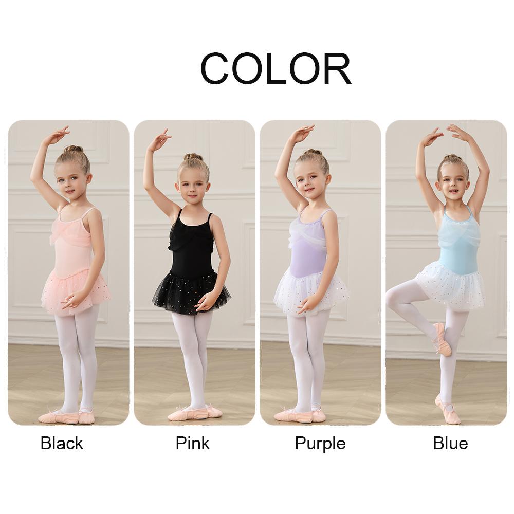 Girls Kids Dance Leotards for Ballet Dance Dress Sleeveless Ballet Dress Stage Performance Costumes