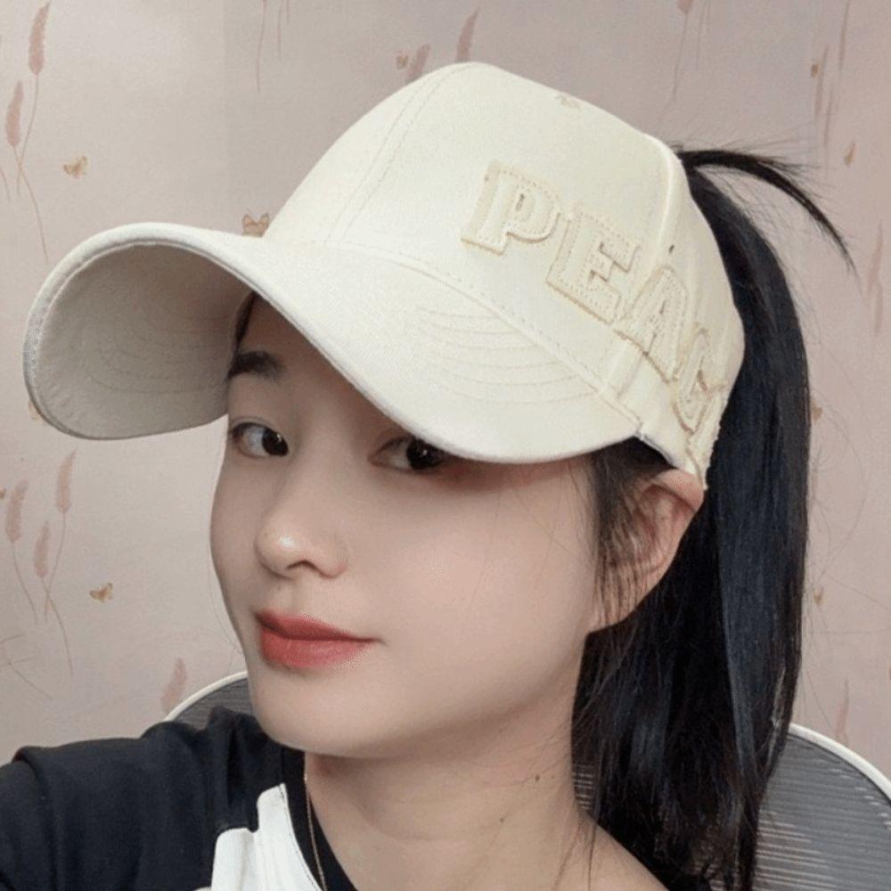Large Head Size Snapback Hat Adjustable Soft Top Hat Letter Embroidery Baseball Cap  All Seasons