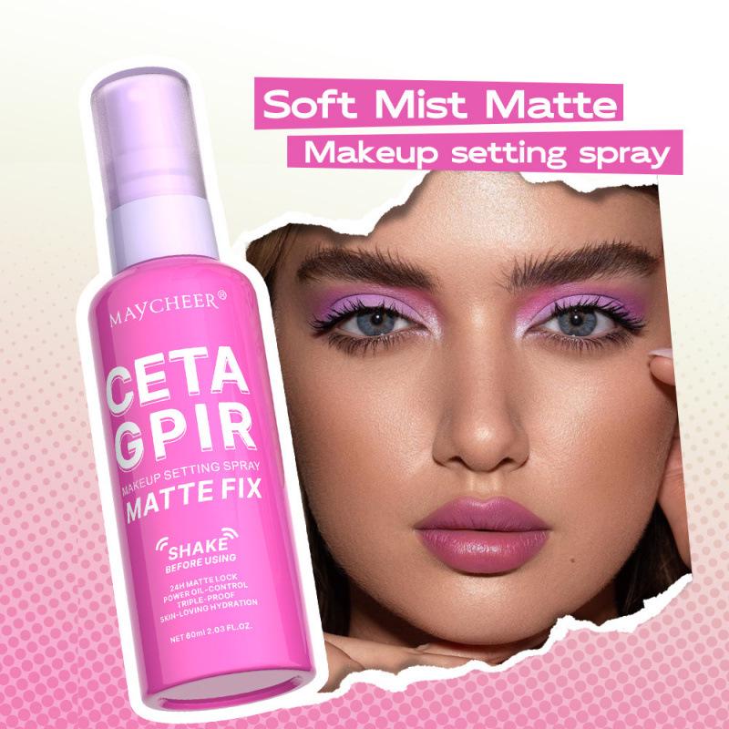 MAYCHEER Matte Setting Spray Mist - Oil Control, No Smudging, Waterproof, Long-lasting, No Tightness. 60g/2.03oz