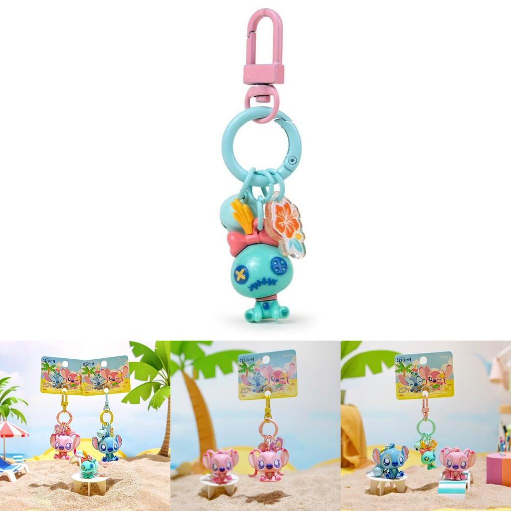 Porte-clés d'été Stitch avec breloque en PVC pour enfants et collectionneurs