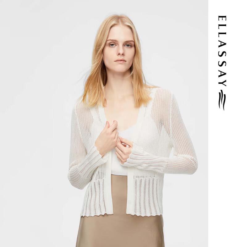 ELLASSAY Women's Elegant V-Neck Knit Top