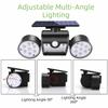 Rotating Design Motion Sensor Lights Dual Head Solar Wall Lights Security Lights  Garage Use