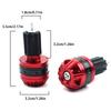Universal Motorcycle Handle Bar Ends Grips Cnc Metal Handlebar Counterweight Plug Slider Motor Bike Grips Accessories