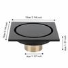 Black Shower Drain Kit Brass Floor Drain Retro Style Floor Drain Strainer  Balcony