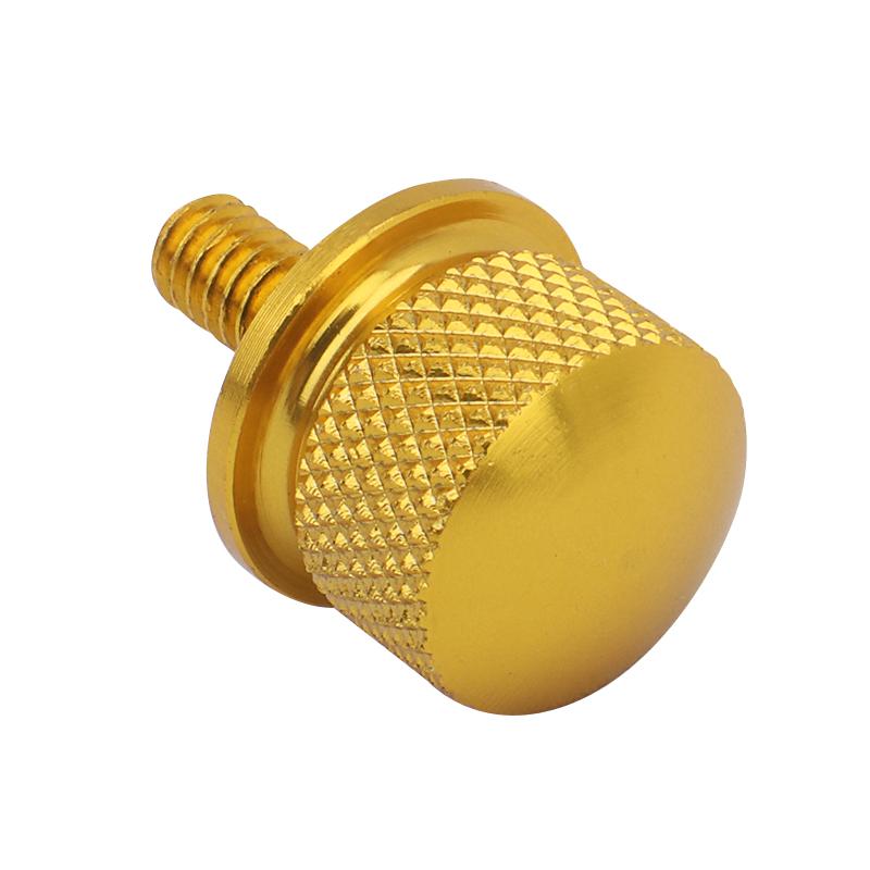 Retail&Wholesale Black Chrome Gold CNC Billet Aluminum Seat Bolt Screw Thumbscrew Mount For Harley Dyna Street Bob Accessories