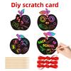 Shaped Colorful Diy Scratch Card Set Hanging School Props Decoration