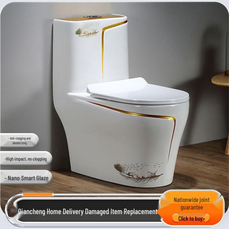 Colorful Anti-odor Water-Saving Ceramic Toilet for Small Bathrooms