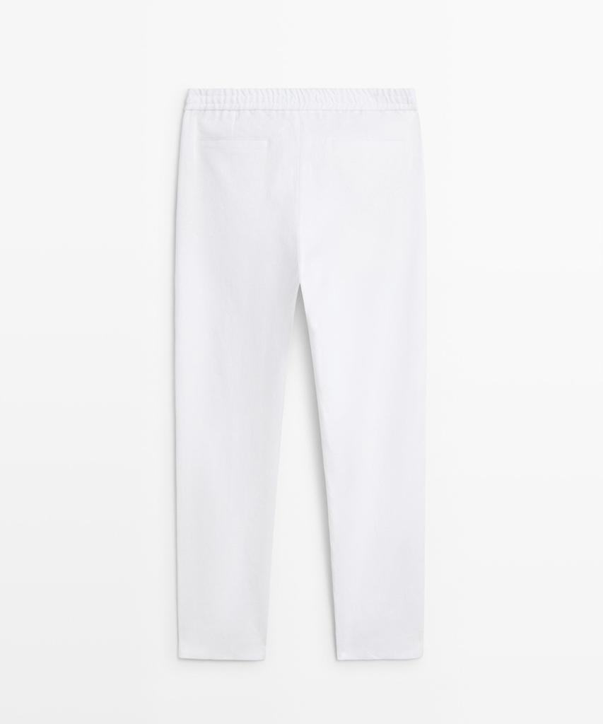 Masimodutti 100% Linen Jogger Fit Pants