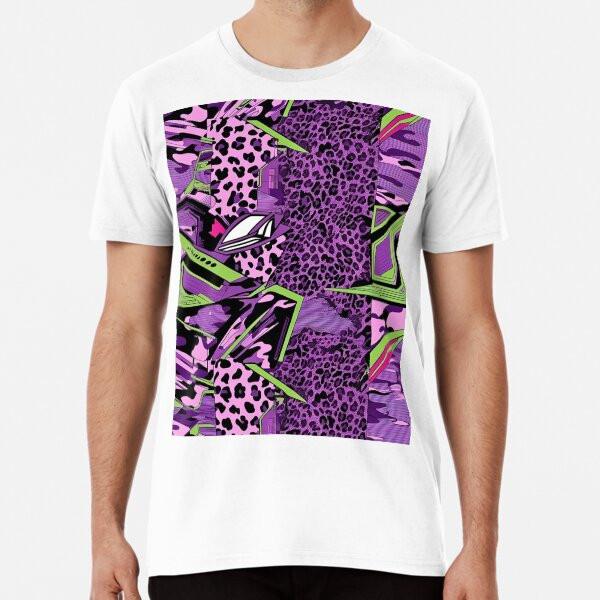 Cyber Jungle Neon Purple Leopard Print Pop A S To 5XL Made In the AU/USA T-Shirt