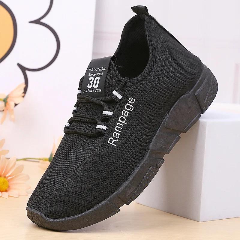 Tenis Feminino Women's Casual Sneakers Summer Comfortable Breathable Platform Shoes Fashion Women Versatile Lace-up Shoes