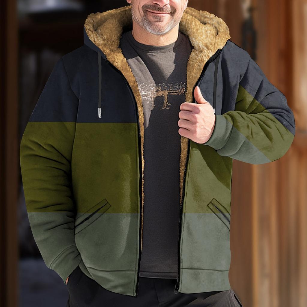 Chaqueta con Capucha y Cremallera de Tendencia Informal de Primavera y Otoño para Hombre