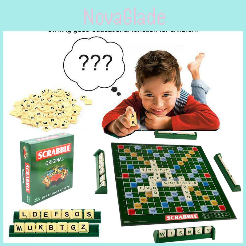Klassiek Scrabble Bordspel Educatief Speelgoed Voor Kinderen En Volwassenen