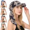 Floral Print Strapped Baseball Cap Breathable Turban Hat Summer Headscarf Hat Everyday Outfits