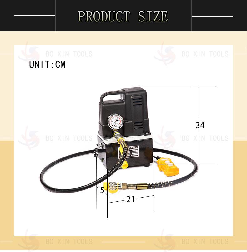 Compact 70MPa Ultra-High Pressure Electric Hydraulic Pump for Punching, Shearing, Bending with Automatic Oil Return & Remote Control.