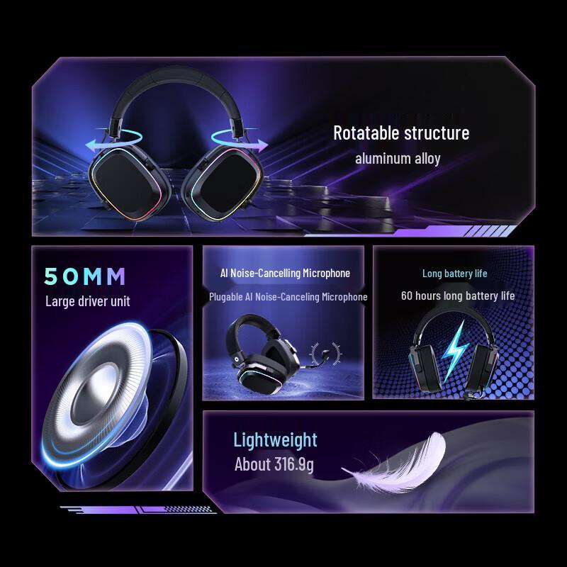 Lenovo GH10 4-Mode 7.1 Surround Gaming Headset