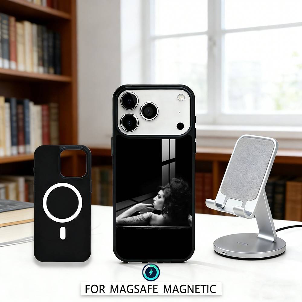 

Legardary Singer A-Amy W-Winehouse Phone Case For iPhone17,16,15,14,13,12,Pro,Max,Magnetic For Magsafe Wireless Charging iPhone14Plus