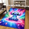 1pc Stitch Pattern Area Rug Soft Flannel Floor Mat for Living Room,Office,Bedroom and Carpet,Sofa Coffee Table Floor Mat